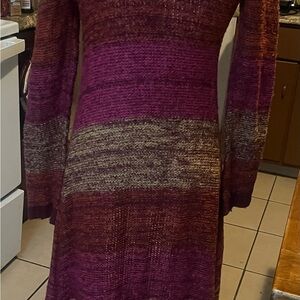Rue21 Soft Pink and Yellow Long Sleeve Duster/Sweater